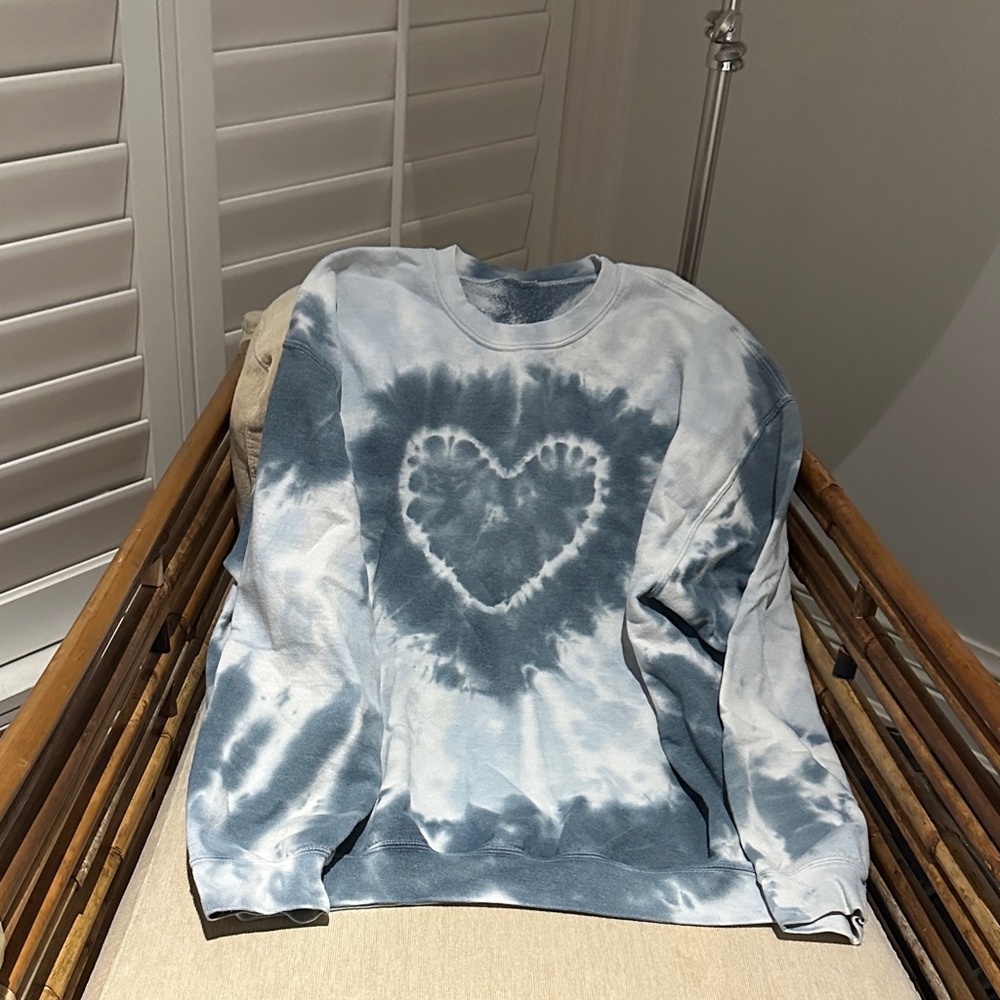 Tie-Dye Heart Sweatshirt